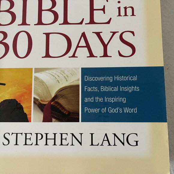 Know the Bible in 30 Days 2008 Paperback Book by J. Stephen Lang - Picture 4 of 15